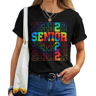 Senior Graduation Girl Class Of 2022 Senior Tie Dye Women T-shirt - Monsterry UK