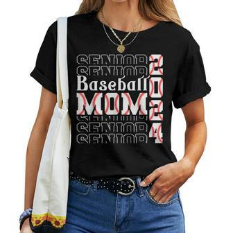 Senior Mom 2024 Baseball Class Of 2024 Graduation Women T-shirt - Thegiftio