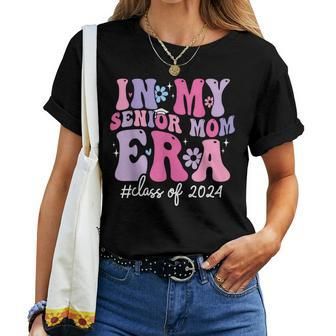 In My Senior Mom Era Class Of 2024 Groovy Senior Mom 2024 Women T-shirt - Seseable