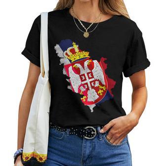 Serbia Balkan Srbija Belgrade Zagreb T-shirt Frauen - Seseable