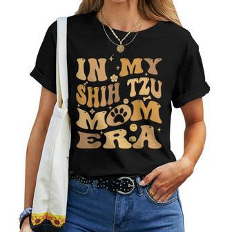 In My Shih Tzu Mom Era Groovy Women T-shirt - Seseable
