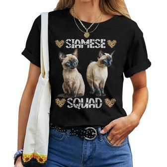 Siamese Squad Siamese Cat Lover Mother's Day Women T-shirt - Monsterry DE