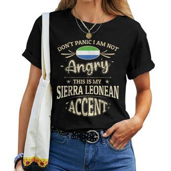 Sierra Leone Flag Souvenirs For Sierra Leoneans & Women Women T-shirt - Monsterry AU