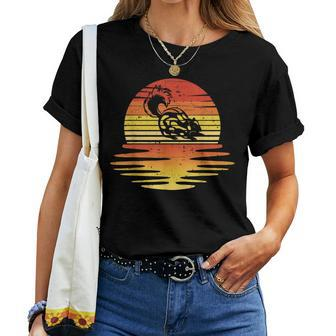 Skunk Vintage Retro Sunset Skunk Lover Women Women T-shirt - Monsterry DE