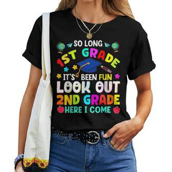 So Long 1St Grade Graduation 2Nd Grade Here I Come 2024 Women T-shirt - Monsterry