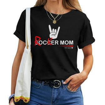 Soccer Mom Rocker Mom Rock Rebellious And Fun Women T-shirt - Monsterry DE