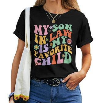 My Son In Law Is My Favorite Child Groovy Mother's Day Women T-shirt | Mazezy AU