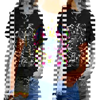 Splash Kawaii Conejito Gótico E-Girl Grunge Conejito Gótico Camiseta de mujer - Regaloses