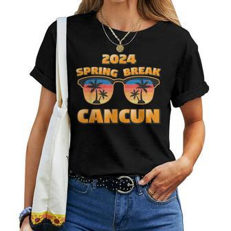 Spring Break Cancun 2024 Vintage Cool Sunglasses Men Women T-shirt - Seseable