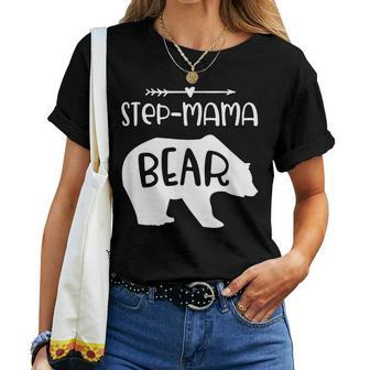 Step Mama Bear For Step Mom Step Mother Women T-shirt - Monsterry