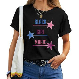 Summer Fashion Casual Girl Top Black Girl Magic Wand Women T-shirt - Monsterry AU