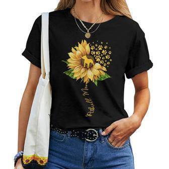 Sunflower Pitbull Mom Dog Lover Mother's Day Dog Women T-shirt - Monsterry DE