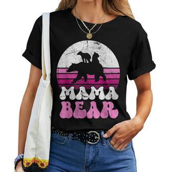 Süßer Mama Bär & Jungtiere Muttertag Rosaintage Retro Groovy T-shirt Frauen - Geschenkecke