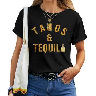 Tacos & Tequila Taco Lover Saying Slogan Women T-shirt - Monsterry DE