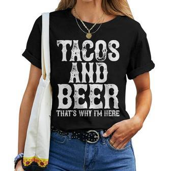 Tacos And Beer Drinking Drunk Cinco De Mayo Women Women T-shirt - Monsterry