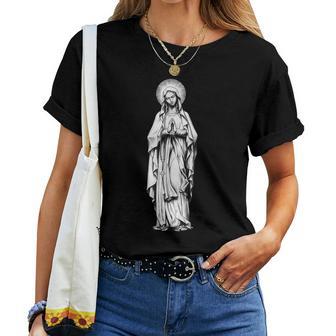 Tatouage Vintage Vierge Marie Christian T-shirt femme - Cadeauxyz