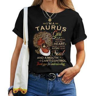 Taurus Girl For Black Melanin Afro Queen Women T-shirt - Monsterry UK