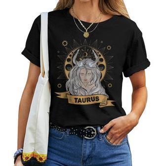 Taurus Girl Horoscope Lover Zodiac Astrological Sign Women T-shirt - Monsterry