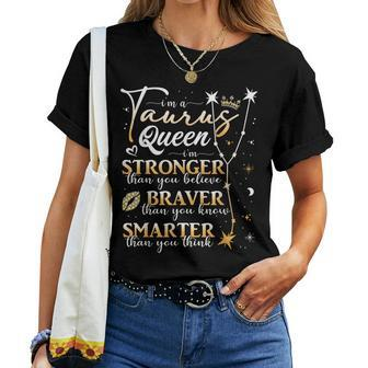Taurus Queen May April Birthday Taurus Zodiac Sign Horoscope Women T-shirt - Monsterry CA