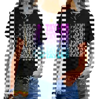 Taylor Prénom I Love Taylor Girl Groovyintage Années 80 T-shirt femme - Cadeauxyz