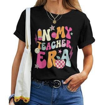 In My Teacher Era Happy 100 Days Of School Groovy Teacher Women T-shirt - Monsterry CA