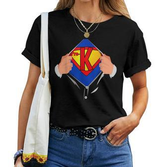 Teachers Are Superheroes Pre K Super Teacher Staff Women T-shirt - Monsterry UK