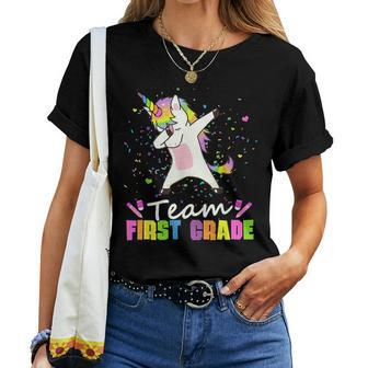 Team First Grade Unicorn 1St Grade Squad Women T-shirt - Monsterry