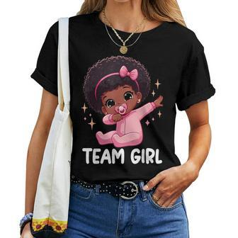 Team Girl Baby Announcement Gender Reveal Party Women T-shirt | Mazezy UK