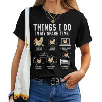 Things I Do In My Spare Time Farmar Farm Chicken Lover Women T-shirt - Monsterry CA