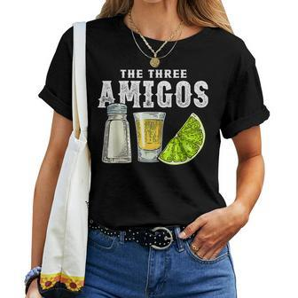 The Three Amigos Lime Salt Tequila Cinco De Mayo Women T-shirt - Seseable
