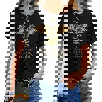 Historia Romana Antigua Constantino El Grande Spqr Rome Camiseta de mujer - Regaloses