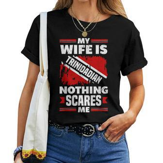 Trinidad And Tobago Flag Trinidadian My Wife Is Trinidadian Women T-shirt - Monsterry