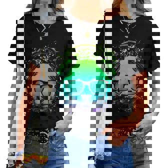 Trippy Dj Bear Chemise Ravers Techno House Panda Psychédélique T-shirt femme - Cadeauxyz