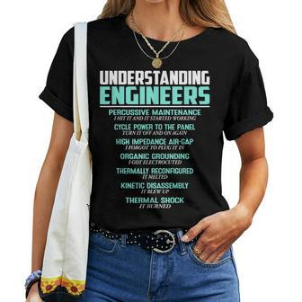 Understanding Engineers Mechanical Sarcastic Engineering Women T-shirt - Monsterry AU