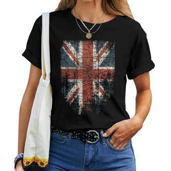 Union Jack Cool Distressed Uk British Flag Women T-shirt - Monsterry AU