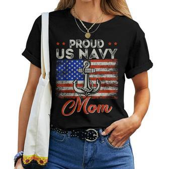 Us Na Vy Proud Mother Proud Us Na Vy For Mom Veteran Day Women T-shirt | Seseable CA