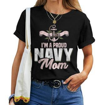 Us Navy I'm A Proud Us Navy Mom Military Women T-shirt - Monsterry UK