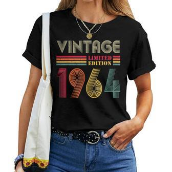 Vintage 1964 60Th Birthday 60 Years Old Women T-shirt - Monsterry