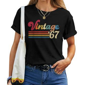Vintage 1967 Retro 55'S 55Th For B-Day Women T-shirt - Monsterry UK