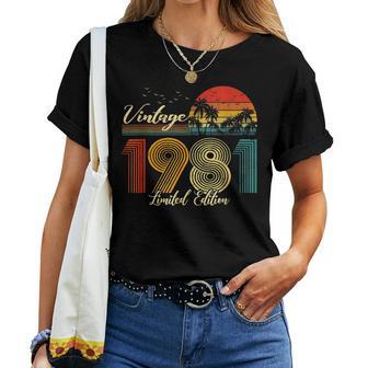 Vintage 1981 Limited Edition 39 Birthday Women T-shirt - Monsterry CA