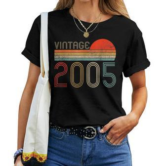 Vintage 2005 19Th Birthday Retro 19 Years Old Women T-shirt - Monsterry