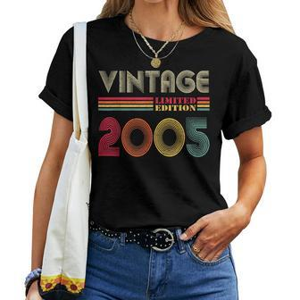 Vintage 2005 19 Years Old Boys And Girls 19Th Birthday Women T-shirt - Monsterry CA