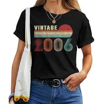 Vintage 2006 17 Years Old Boys Girls 17Th Birthday Women T-shirt - Monsterry DE