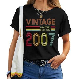 Vintage 2007 17 Years Old Boys And Girls 17Th Birthday Women T-shirt - Monsterry AU