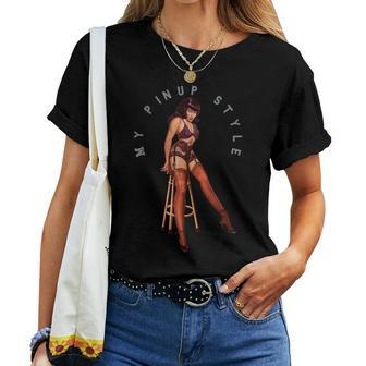Vintage Sexy Pinup Style Girl Red Socks Women T-shirt - Monsterry AU