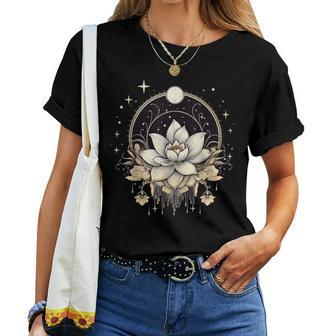 Vintage Lotus Flower On Lotus Flower Women T-shirt - Thegiftio UK