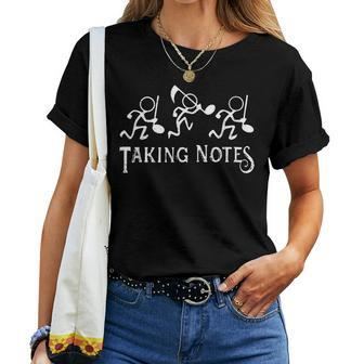 Vintage Musical Taking Notes Music Lovers Teachers Women T-shirt - Monsterry AU