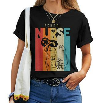 Vintage Rosie The Riveter School Nurse Women T-shirt - Monsterry AU