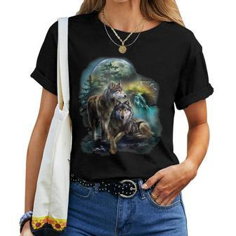 Vintage Wolf Wolf Lovers For Boys And Girls Women T-shirt - Thegiftio UK