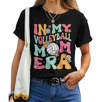 In My Volleyball Mom Era Game Day Cute Retro Volleyball Mama Women T-shirt - Seseable